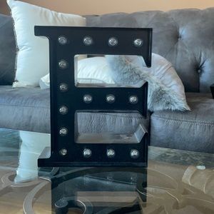“Letter” room decor piece